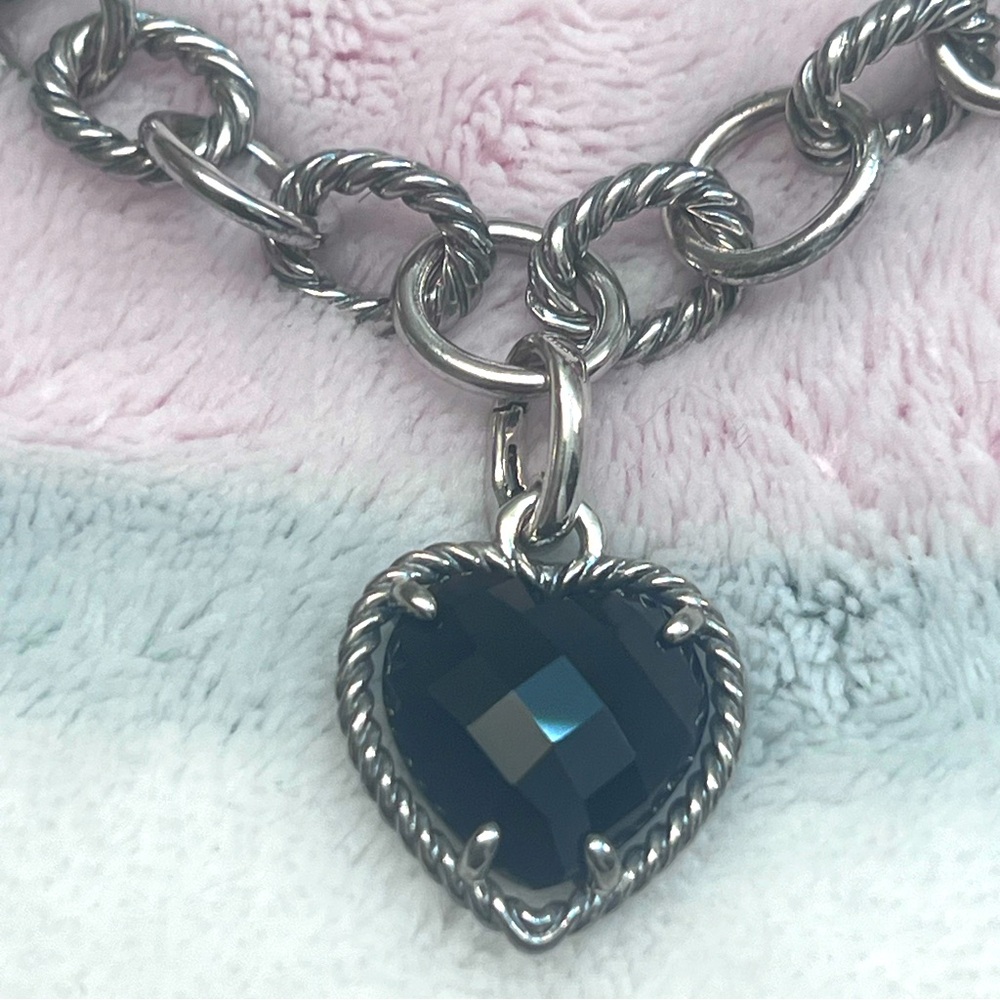 David Yurman Sterling Silver with Black Onyx Pendant